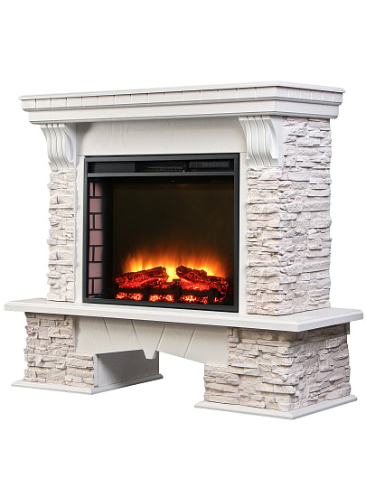 Электрокамин RealFlame, Marseille, белый, Rich-S, эксклюзив