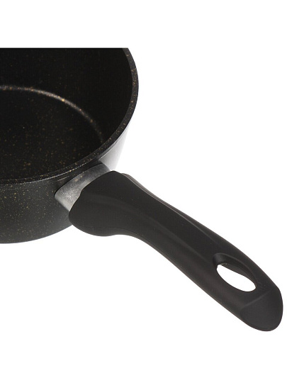 Ковш алюминий, антипригарное покрытие, 1.2 л, пластиковая ручка, индукция, Гурман, Eclipse, ГМкш161ЭКИ