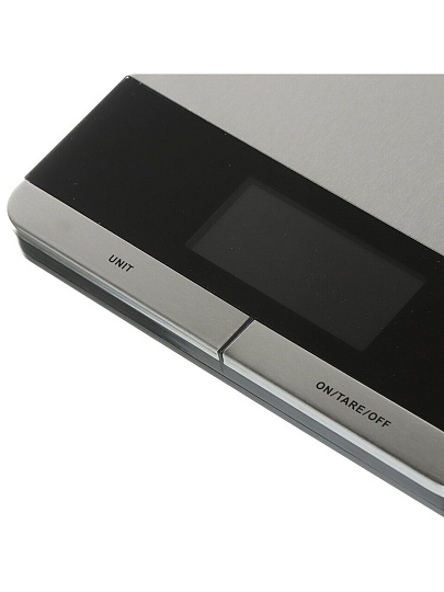 Весы кухонные электронные, нержавеющая сталь, Rion, точность 1 г, до 5 кг, LCD-дисплей, PT-835