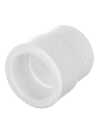 Муфта переходная полипропилен, d40/32 мм, внутренняя/внутренняя, белая, РосТурПласт
