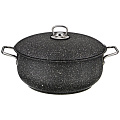 Кастрюля-мантоварка agness grace 24x7,2/24х12/24х12 см. трехслойное покр granit 936-127 - фото 4