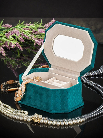 Шкатулка для украшений, полимер, 17х12х6.5 см, Y6-10589