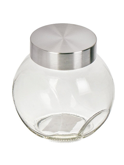 Банка для сыпучих продуктов, стекло, 0.4 л, с крышкой, Манхеттен, Y6-6495