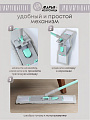 Швабра плоская, микрофибра, 130х43х13 см, серая, телескопическая ручка, тиффани, Марья Искусница, HD1009 C-mic-13-4810 - фото 2