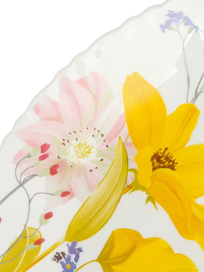 Тарелка обеденная, стеклокерамика, 24 см, фигурная, Весна, МФК, MFK21204