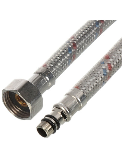 Подводка для воды М10-1/2&quot;х0.8 м, пара, сталь, полимер, Stemix