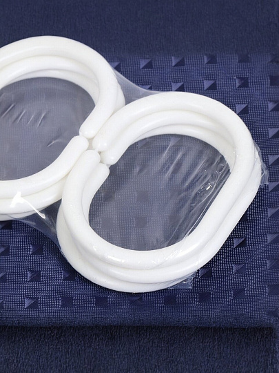 Штора для ванн 180х180 см, полиэстер, Ромбики, синяя, STSC7229D