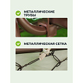 Качели садовые 3-местные, 236.5х138х181.5 см, 280 кг, Olsa, Турин, раскладываются в кровать, с москитной сеткой, коричневые, веточки, с825, металл - фото 23