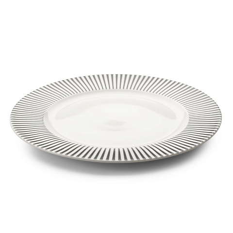 Тарелка десертная, фарфор, 19 см, круглая, Stripes, Apollo, STR-19