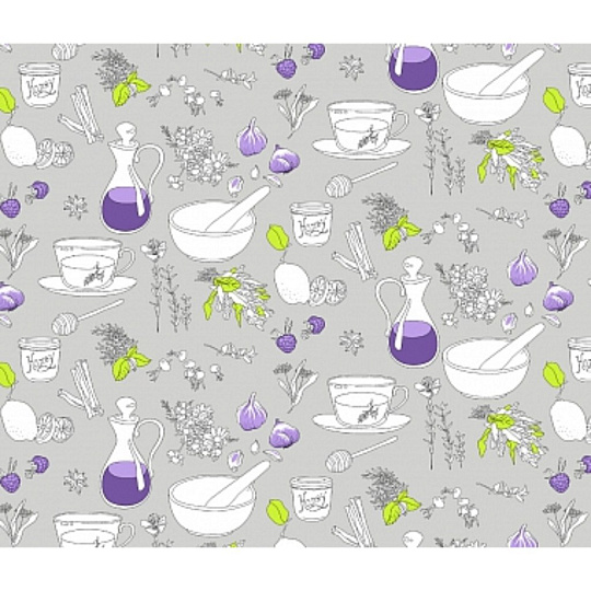 Полотенце кухонное 45х60 см, рогожка, Текстильная лавка, Кувшины, Россия