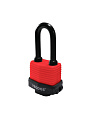 Замок навесной Trodos, ВС-SP-50L, 210 254, блистер, дисковый, всепогодный, красный, 3 ключа