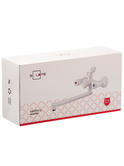 Смеситель для ванны, Solone, с кран-буксой, пластиковый корпус, LAP7-B611