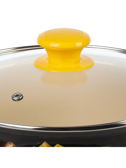 Набор посуды эмалированная сталь, 3 предмета, кастрюли 2, 3, 4 л., МП, Керченский металлургический завод, Чиабатта-1-Экстра, коричневый