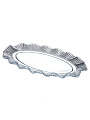 Блюдо стекло, для сервировки, овальное, 20х33 см, Crystal Pearl, Lefard, 675-133