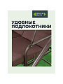 Качели садовые 3-местные, 194х120х173 см, 300 кг, Green Days, раскладываются в кровать, капучино, YTGSW001, металл - фото 13