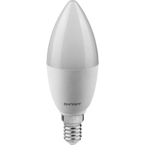 Лампа светодиодная E14, 12 Вт, 100 Вт, свеча, 4000 К, нейтральный свет, Онлайт