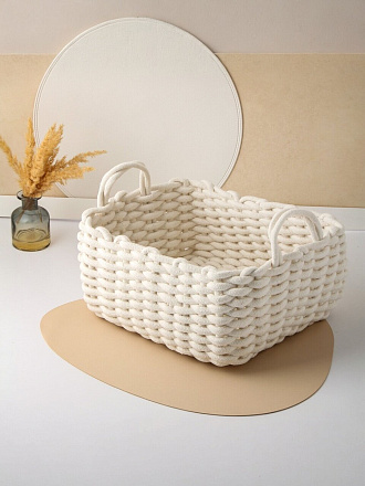 Корзина 34х28х15 см, прямоугольная, плетеная, Y4-8935