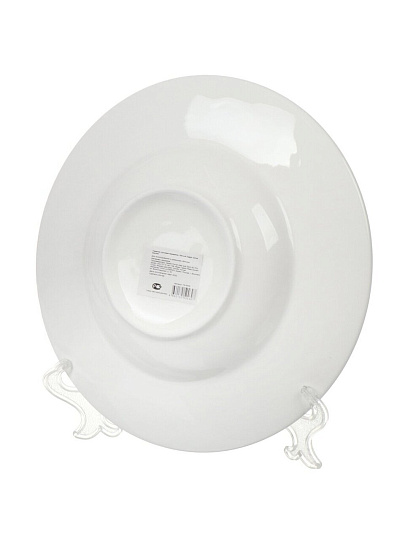 Тарелка суповая, керамика, 23 см, круглая, Грейс, Daniks, Y6-6009, белая