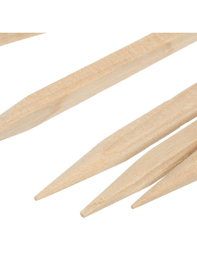 Шампур 39 шт, 400 мм, дерево береза, рукоятка дерево, Grifon, Premium ECO, в упаковке, 650-017/1