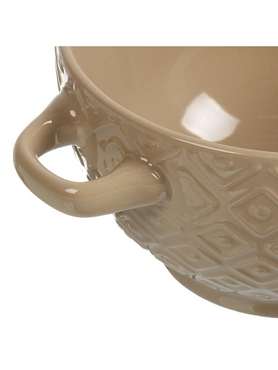 Бульонница керамика, 680 мл, с ручкой, Jewel, ПС0001-52, в ассортименте