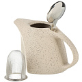Чайник заварочный керамика, 1 л, с ситечком, Elrington, Феличита, 109-06013, бежевый - фото 4