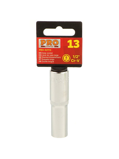 Головка торцевая 6-гранная, 1/2&quot;, 13 мм, глубокая, Startul, PRO-52113