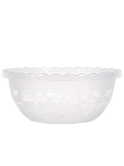 Миска пластик, круглая, 10.5 см, 3.5 л, Дуня №1, DDStyle, 10501, в ассортименте