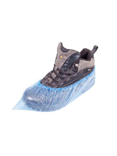 Бахилы Стандарт, ПНД, комплект 100 шт, 50 пар, размер 40×14 см, 20 мкм, 14х40 см