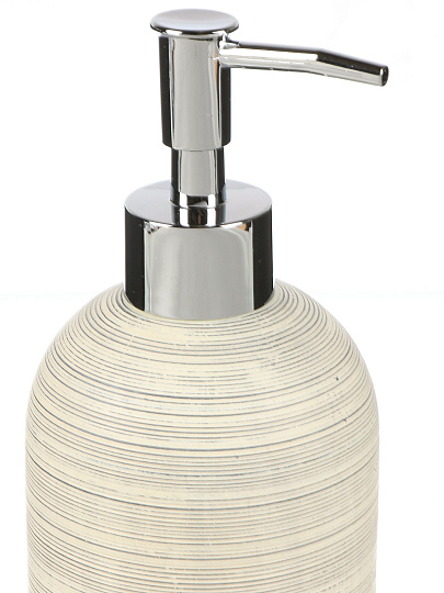 Дозатор для жидкого мыла для ванной и кухни, Серо-голубой, полистоун, 7.6х7.6х12.2/18.2 см, BRE0880AA-LD