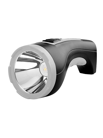 Фонарь ручной, встроенный аккумулятор, ФАZА, AccuF2-L3W-bk, зарядка от сети 220 В, пластик, черный, 2857132