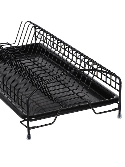 Сушилка для посуды металл, с поддоном, 43х13.5х23 см, B080002