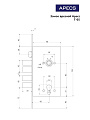 Замок врезной Apecs, T-05-CR, 7201, без ручки, цилиндровый, хром - фото 2