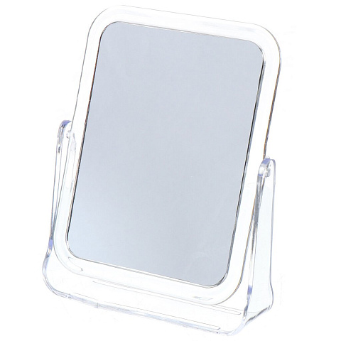 Зеркало настольное прямоугольное JC-9300, 16х12.5 см, двустороннее, в ассортименте