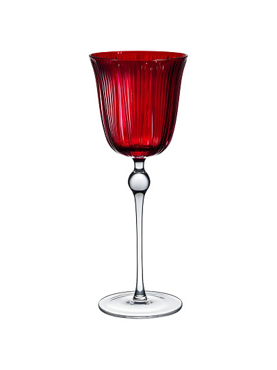 Бокал для вина, 300 мл, стекло, 2 шт, Lefard, red velvet, с ленточками, 687-062