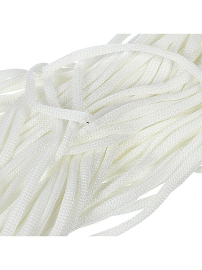 Шнур диаметр 3 мм, полиэфирное волокно, 3В36, белый, 20 м
