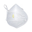 Полумаска защитная Росомаха, Профи, 600003, нетканый материал, коническая, одноразовая для лица с клапаном, белая - фото 4