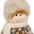 Фигурка декоративная текстиль, Мальчик, 46 см, коричневая, Y4-9441 - фото 5