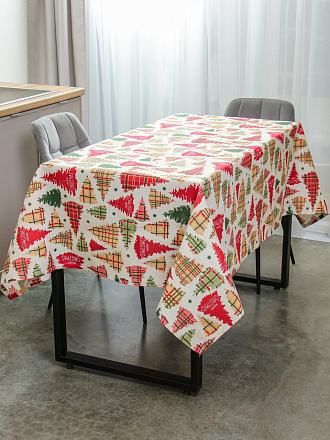 Скатерть 144х200 см, 100% хлопок, 170 г/м2, Merry christmas