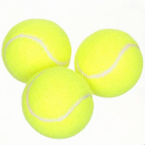 Мячики теннисные для большого тенниса, 3 шт, Y6-1887