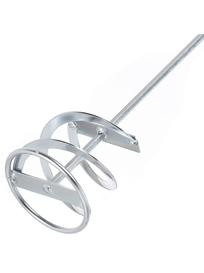 Насадка-миксер для красок и строительных смесей, плоские лопасти, диаметр 100х500х8 мм, оцинкованная, Bartex, 4213 Z