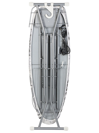 Доска гладильная 129.5х46 см, подставка для утюга, полка для белья, удлинитель 3 м, Марья Искусница