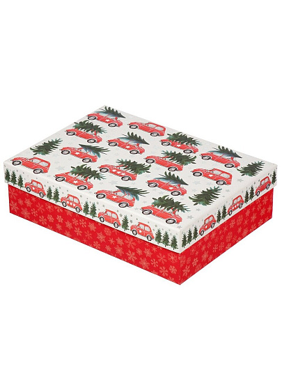 Коробка подарочная картон, 29х21х8 см, в ассортименте, Волшебный праздник, A470118