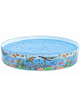 Бассейн с жестким бортом Intex, 244х46 см, Коралловый риф, 58472NP, 2040 л, жёсткое дно,ремкомплект
