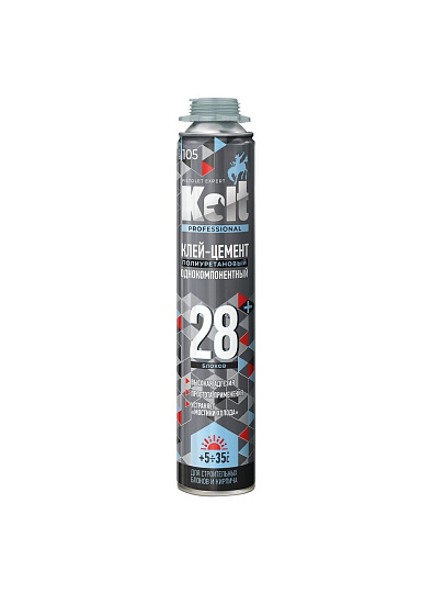 Клей-цемент Kolt, Проф-65, строительный, 935 г, полиуретановый