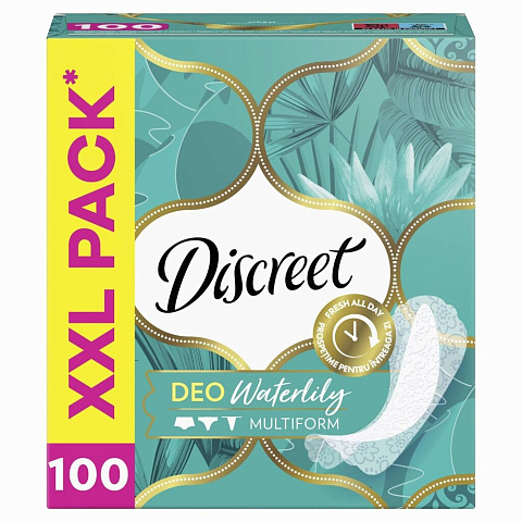 Прокладки женские Discreet, Deo Water Lily Multiform, 100 шт