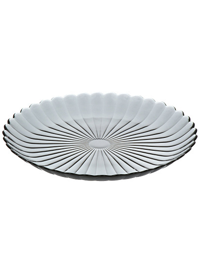 Тарелка обеденная, стекло, 25 см, Магия, ОСЗ, С2436, графит