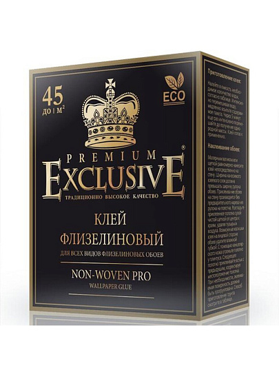 Клей для флизелиновых обоев, Exclusive, Proffesional, 250 г, 00010