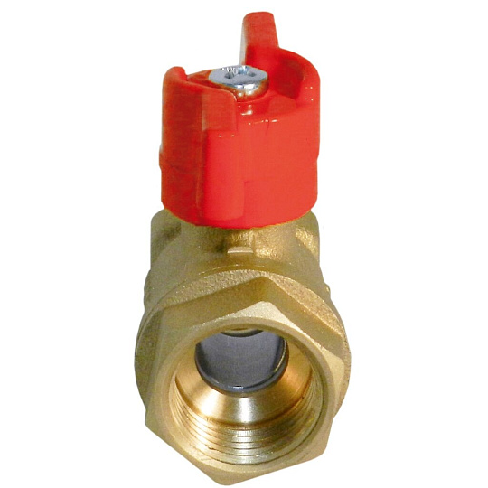 Кран для воды, 1&quot;, г-г, ручка-бабочка, БАЗ