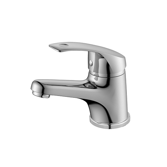 Смеситель одноручный для умывальника монолитный, картр. 40 мм, хром, DECOROOM, DR71011