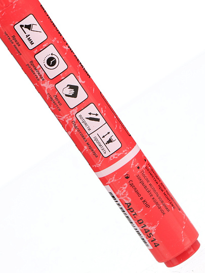 Маркер меловой для временной разметки, стираемый, красный, Lekon, Mel, 14514